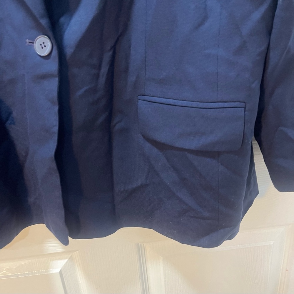 Pendleton Wool Blazer Jacket Navy Blue 20W - Picture 3 of 6